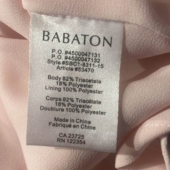 Aritzia Babaton Jameson Mini Sheath Dress Mauve Chalk Pink Blush EUC Size 6 - Picture 10 of 10